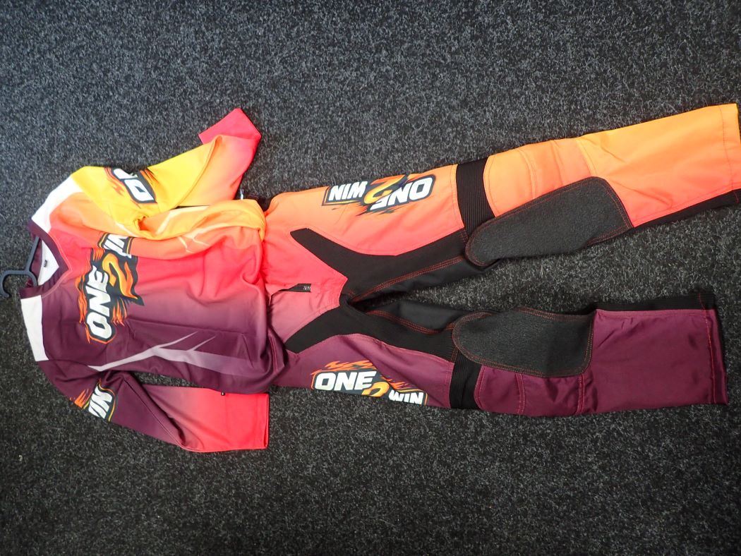 One2Win MX broek 2026 purple - geel - Afbeelding 4