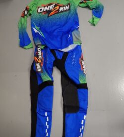 One2Win MX broek - blauw / groen 2026