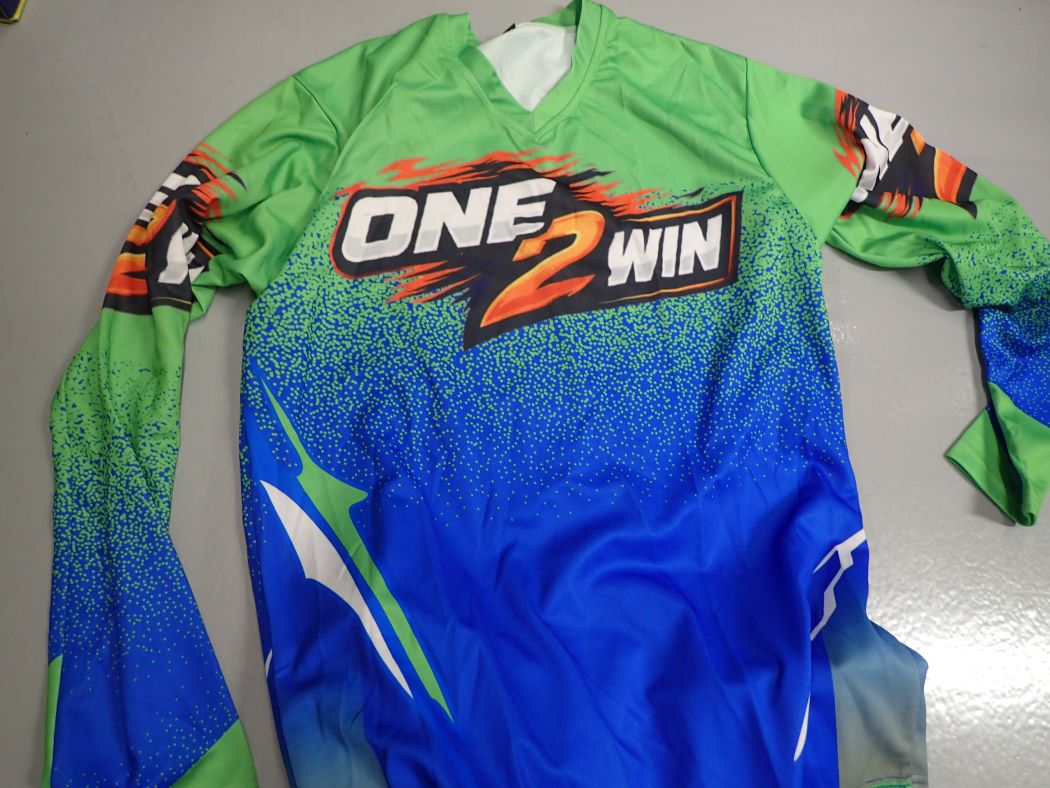 One2Win MX broek - blauw / groen 2026 - Afbeelding 4